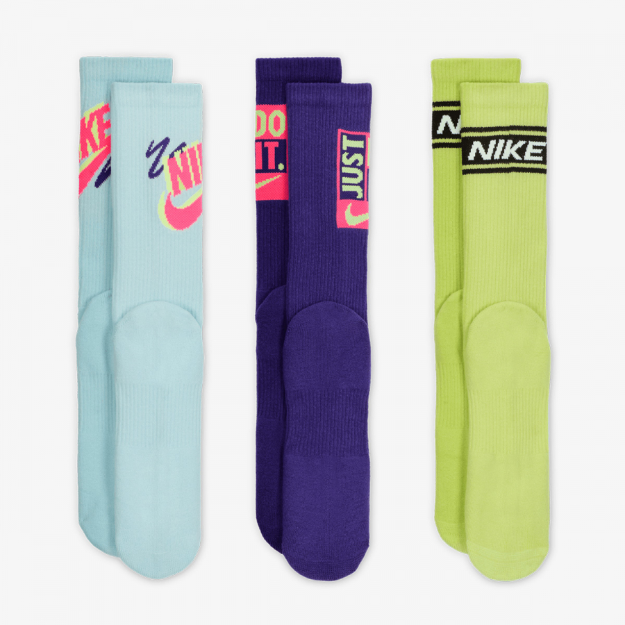 Nike Čarape U NK ED PLS CREW 3PR SPORT 144-PAK 