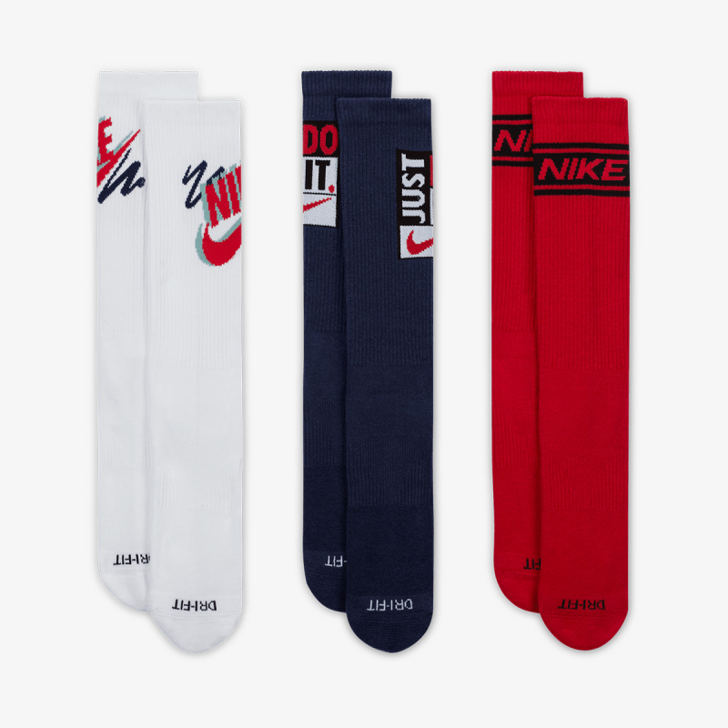 Nike Čarape U NK ED PLS CREW 3PR SPORT 144-PAR 