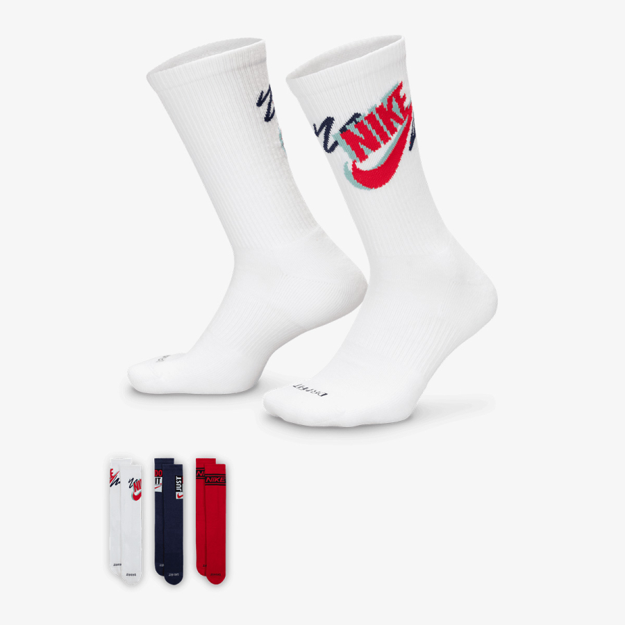 Nike Čarape U NK ED PLS CREW 3PR SPORT 144-PAR 