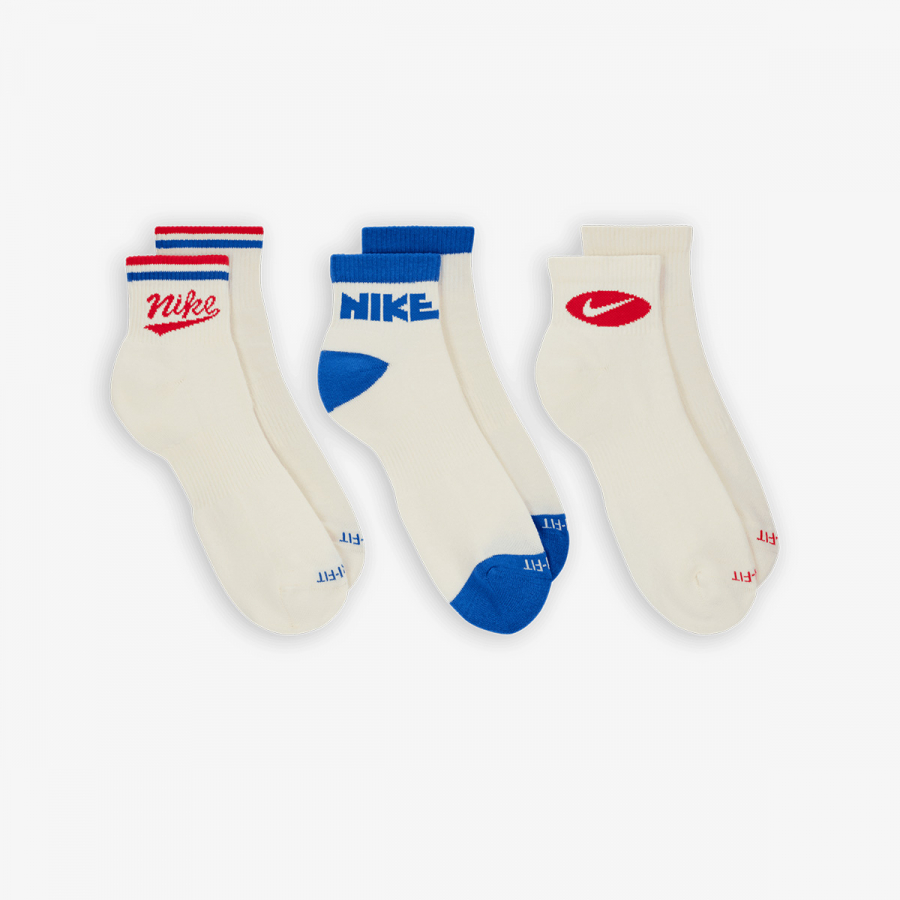 Nike Čarape U NK ED PLS ANKL 3P LFESTL 144-PAK 