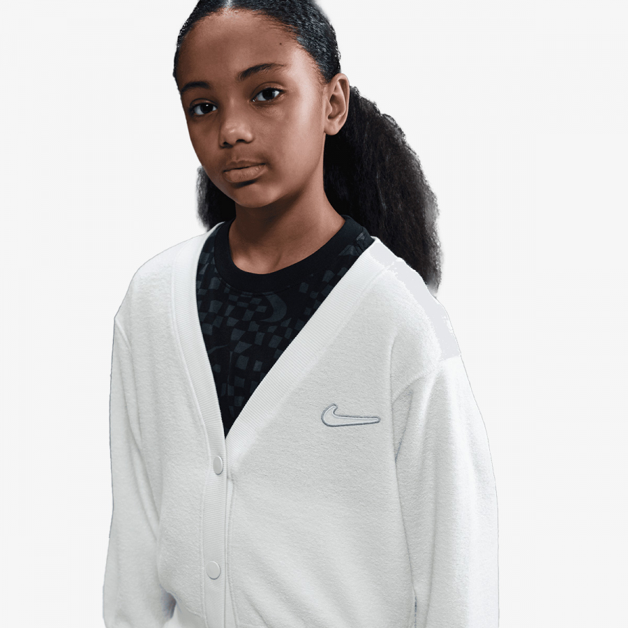 Nike Donji dio trenerke G NSW FLC LS TOP COZY 