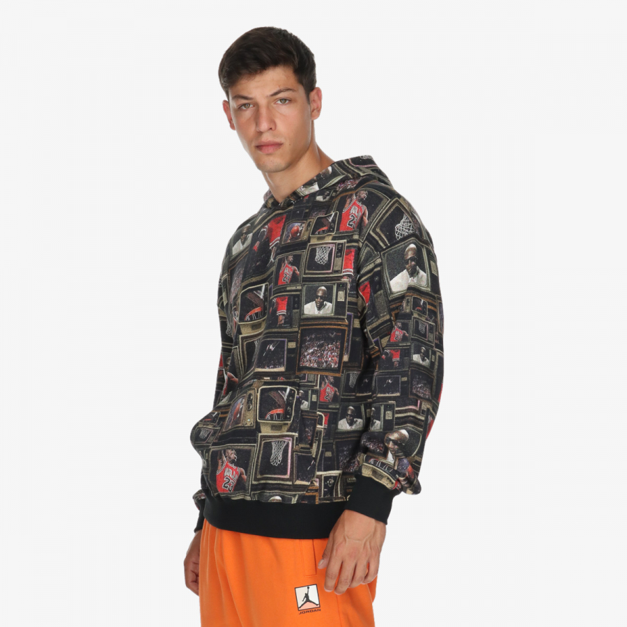 Nike Dukserica M J BRK AOP FLC PO LB 