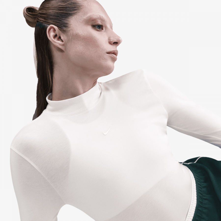 Nike Majica W NSW NK CHLL KNT MOCK TEE 