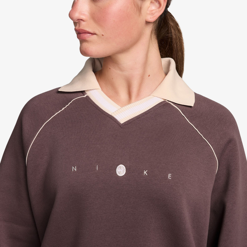 Nike Dukserica W NSW PHNX FLC OS GX POLO TOP 