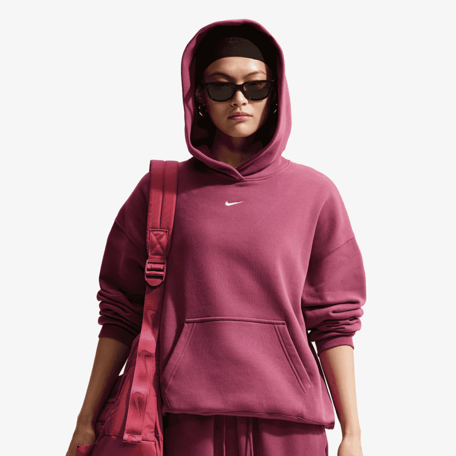Nike Dukserica W NK STDO FLC MW OS PO HDY 