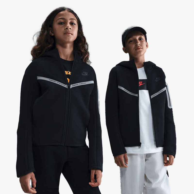 Nike Dukserica B NSW TCH FLC FZ REFLECT 