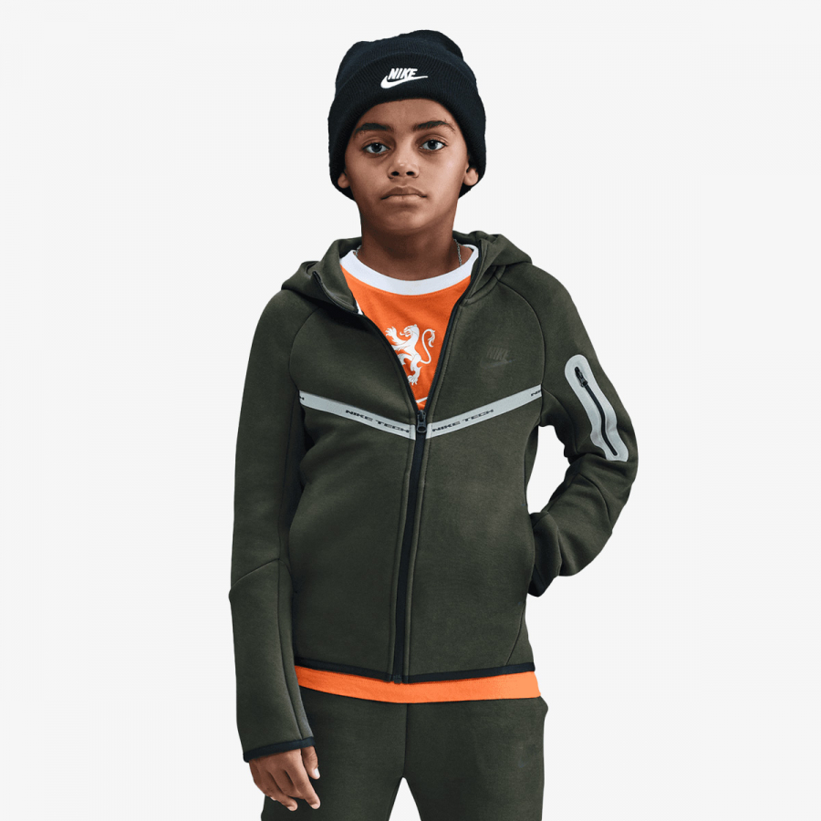 Nike Dukserica B NSW TCH FLC FZ REFLECT