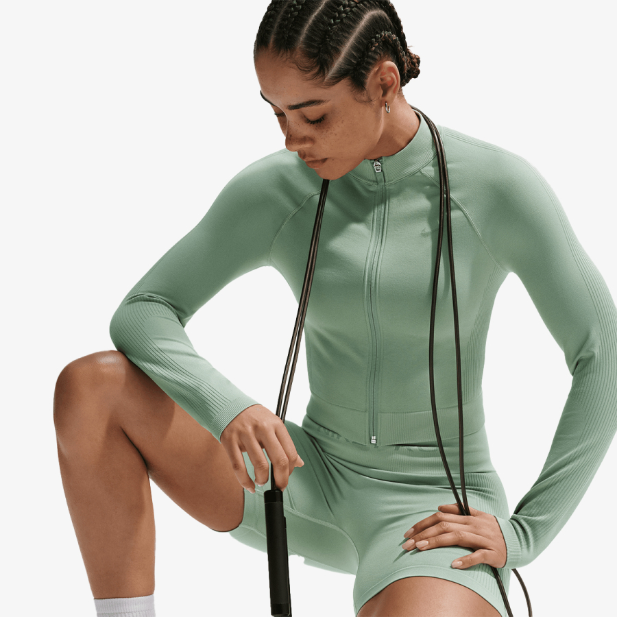 Nike Majica dugih rukava W NP DF SMLS FZ MIDLAYER 
