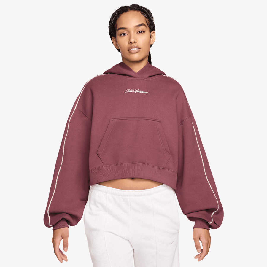 Nike Dukserica W NK STDO FLC MW CRP SCLOP HDY 