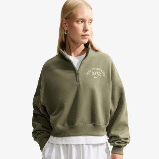 Nike Donji dio trenerke W NK STDO FLC OS CROP QZ CLS+ 