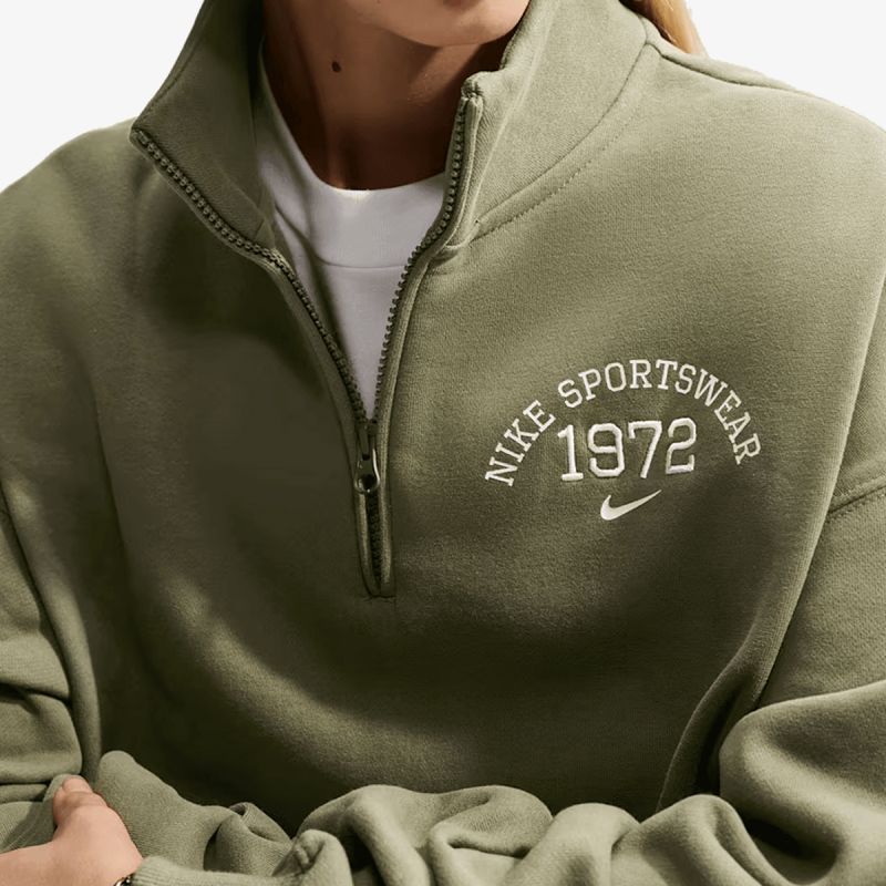 Nike Donji dio trenerke W NK STDO FLC OS CROP QZ CLS+ 
