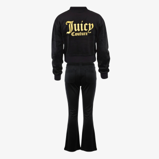 Juicy Couture Trenerka VELOUR BOMBER  BOOTCUT JOG SET 