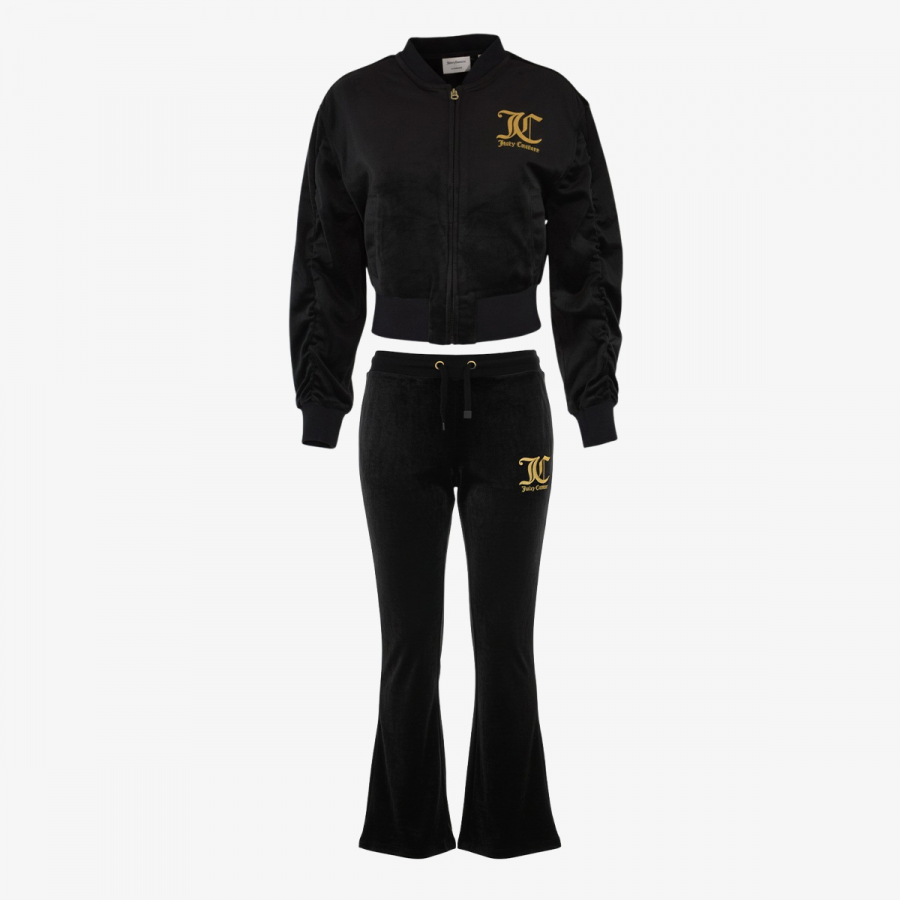 Juicy Couture Trenerka VELOUR BOMBER  BOOTCUT JOG SET 