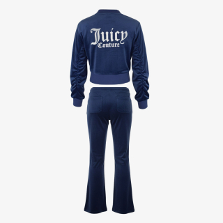 Juicy Couture Trenerka VELOUR BOMBER  BOOTCUT JOG SET 