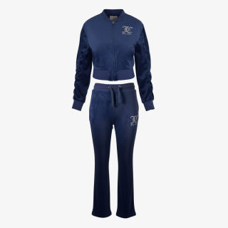 Juicy Couture Trenerka VELOUR BOMBER  BOOTCUT JOG SET 