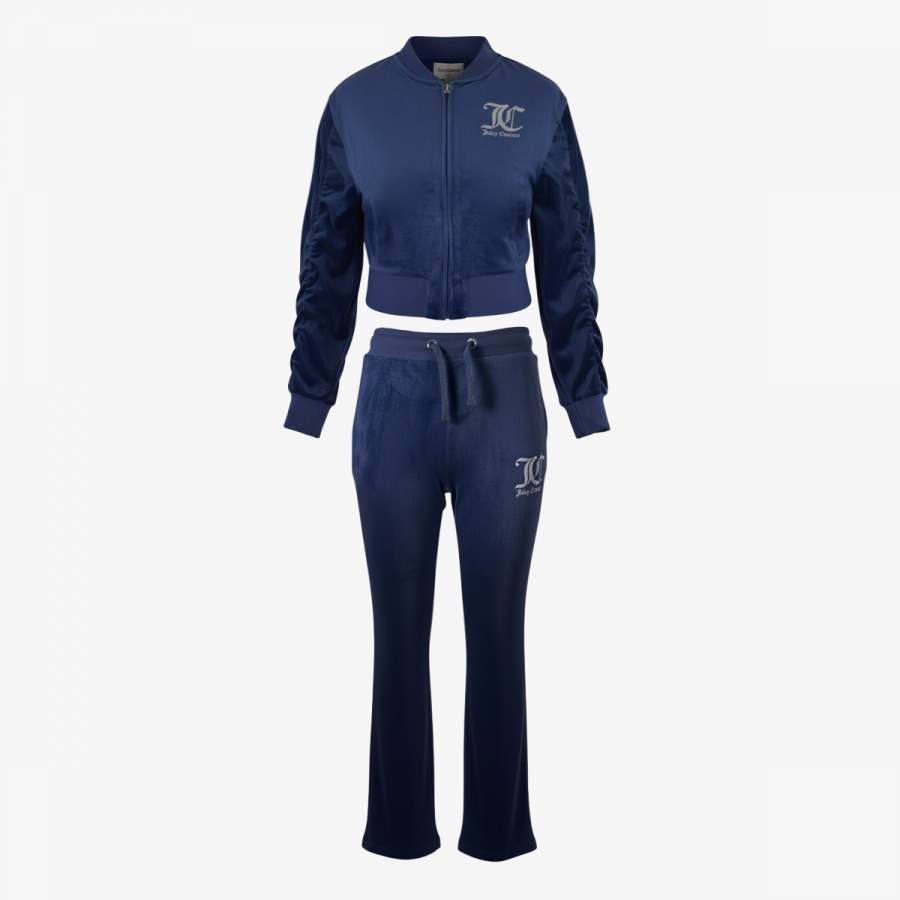 Juicy Couture Trenerka VELOUR BOMBER  BOOTCUT JOG SET 