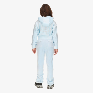 Juicy Couture Trenerka CROPPED VELOUR DIAMANTE ZIP THRU  BOOTC 