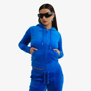 JUICY COUTURE Dukserica JUICY COUTURE Dukserica ZIP THROUGH HOODIE WITH  ZIP PULL   JC 