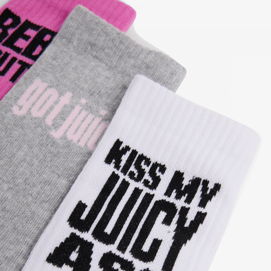 Juicy Couture Čarape SLOGAN SOCKS-PAK 