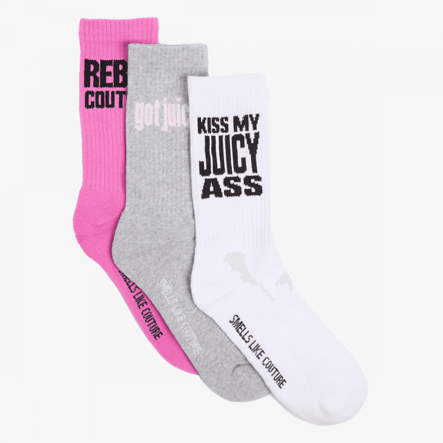 Juicy Couture Čarape SLOGAN SOCKS-PAK 