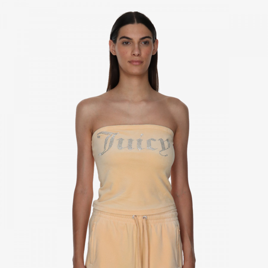 Juicy Couture Top VELOUR BANDEAU BOOB TUBE 
