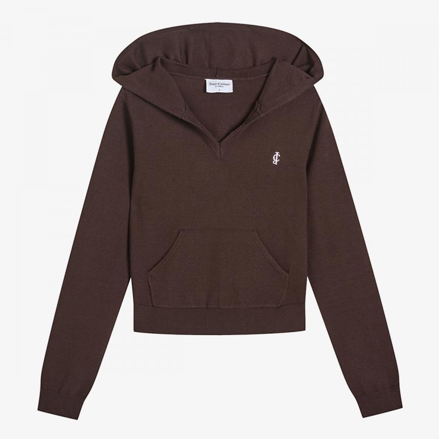 Juicy Couture Dukserica HERITAGE KNIT HOODIE 