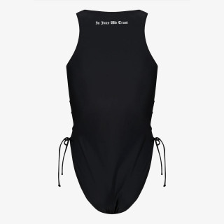 Juicy Couture Jednodijelni kupaći kostim Black Lattice One Piece 