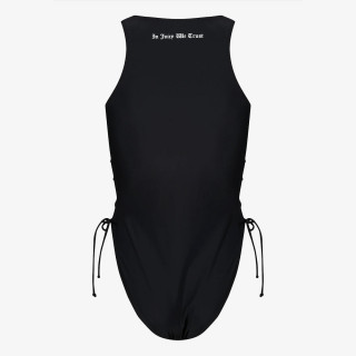 Juicy Couture Jednodijelni kupaći kostim Black Lattice One Piece 