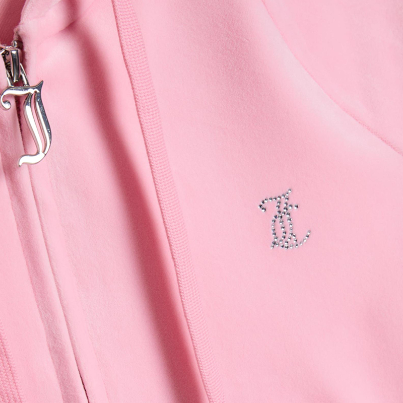 Juicy Couture Dukserica CLASSIC VELOUR HOODIE WITH JUICY  LOGO 