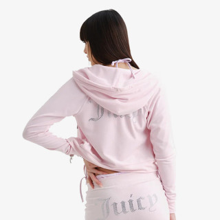 Juicy Couture Proizvodi CLASSIC VELOUR HOODIE WITH JUICY  LOGO 