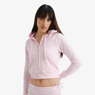 Juicy Couture Proizvodi CLASSIC VELOUR HOODIE WITH JUICY  LOGO 