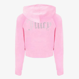 Juicy Couture Proizvodi CLASSIC VELOUR HOODIE WITH JUICY  LOGO 