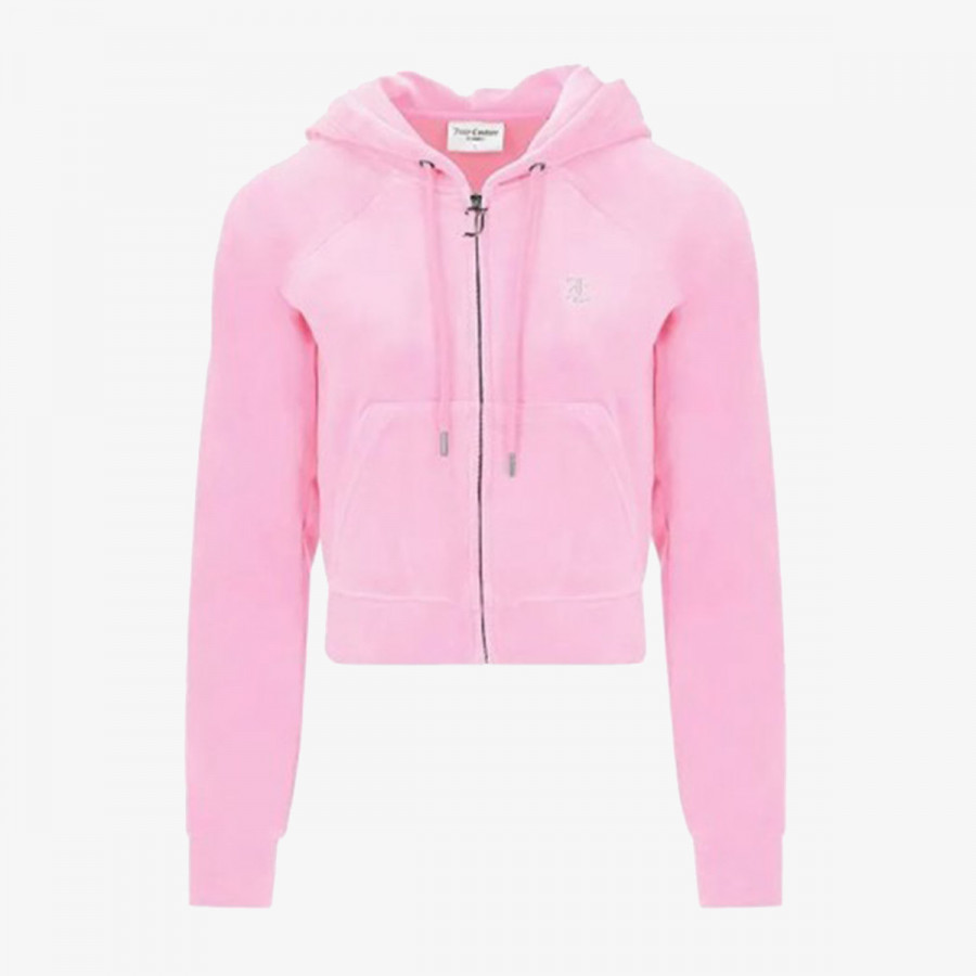 Juicy Couture Proizvodi CLASSIC VELOUR HOODIE WITH JUICY  LOGO 