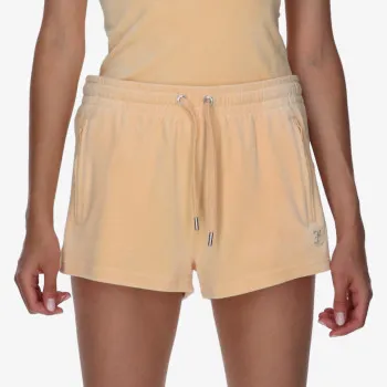 JUICY COUTURE Šorc VELOUR TRACK SHORTS WITH DIAMANTE BRANDI 