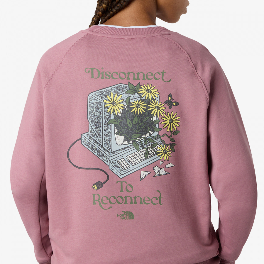 The North Face Džemper W CONNECT RELAXED CREW SWEATSHIRT-GRAPHI 