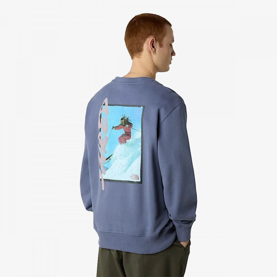 The North Face Džemper U NSE SLOPES RELAXED CREW SWEATSHIRT-GRA 