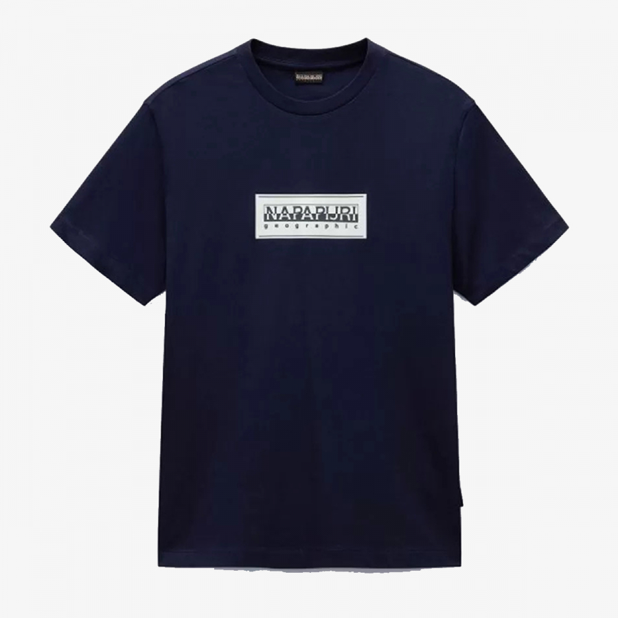 Napapijri Majica S-BOX LOGO SS 176 BLU MARINE 