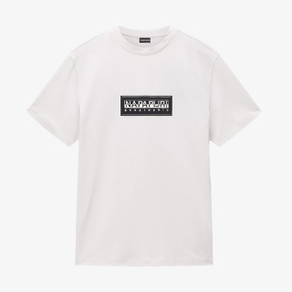 Napapijri Majica S-BOX LOGO SS N1A WHITE WHISPER 