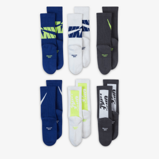 Nike Čarape Y NK ED CSH CREW 6P - 144 GFX-PAK 