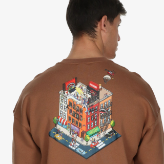 Sprayground Dukserica BLOCK PARTY CREWNECK BROWN 