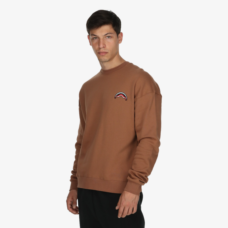 Sprayground Dukserica BLOCK PARTY CREWNECK BROWN 