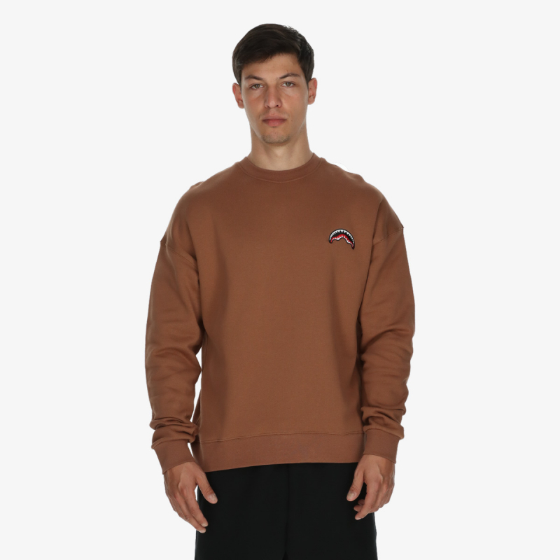 Sprayground Dukserica BLOCK PARTY CREWNECK BROWN 