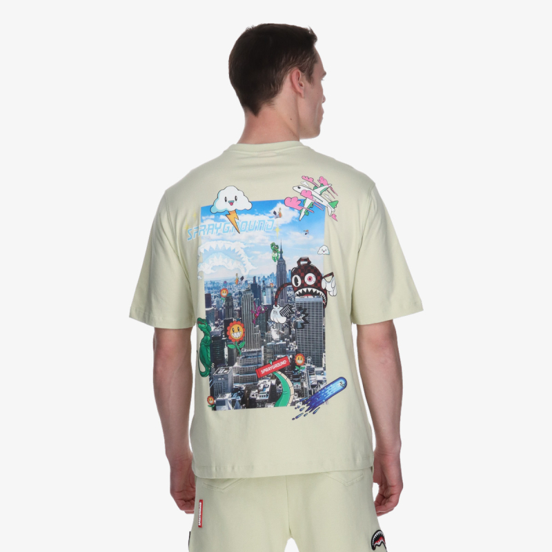 Sprayground Majica CHARACTER INVASION T-SHIRT SAGE 