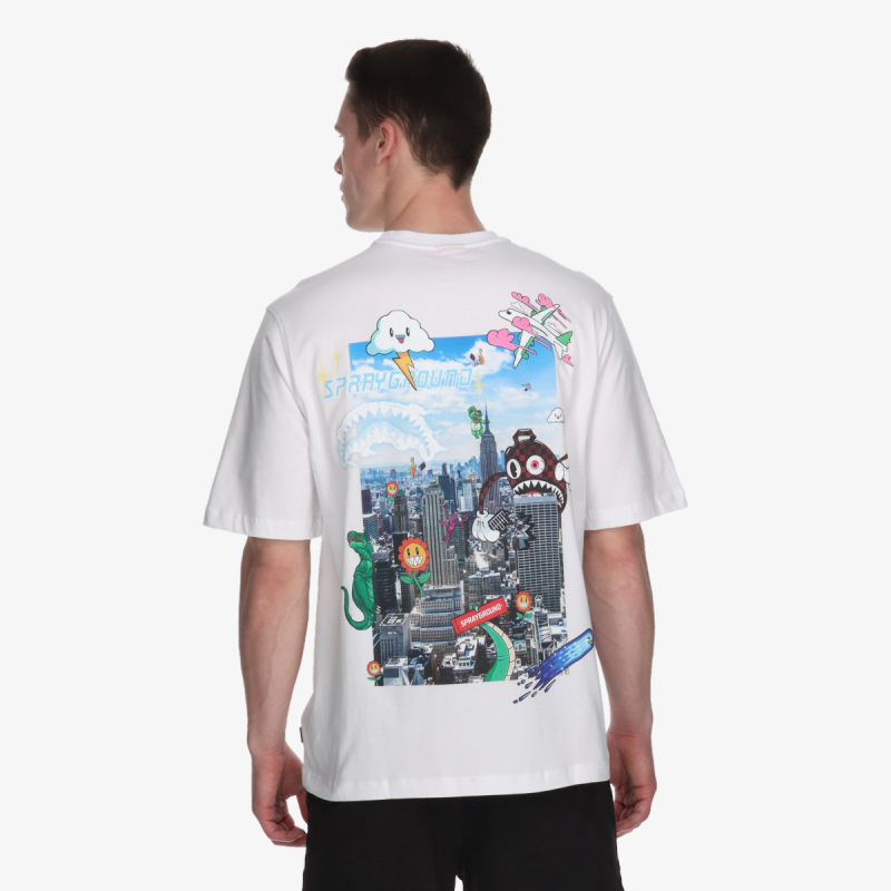 Sprayground Majica CHARACTER INVASION T-SHIRT WHT 