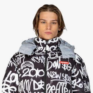 Sprayground Jakna GRAFFITI REFLECTIVE DOUBLE PADDED JACKET 