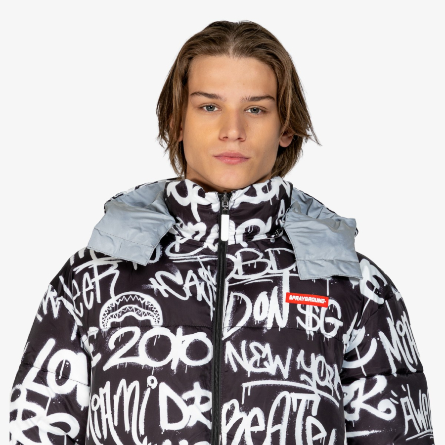 Sprayground Jakna GRAFFITI REFLECTIVE DOUBLE PADDED JACKET 