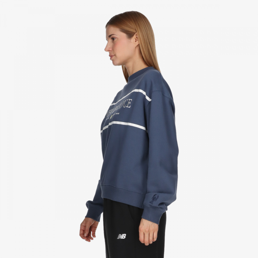 New Balance Dukserica ATHLETICS NAUTICAL LOBSTER CREW 