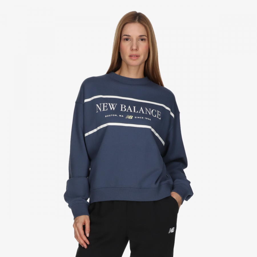 New Balance Dukserica ATHLETICS NAUTICAL LOBSTER CREW 