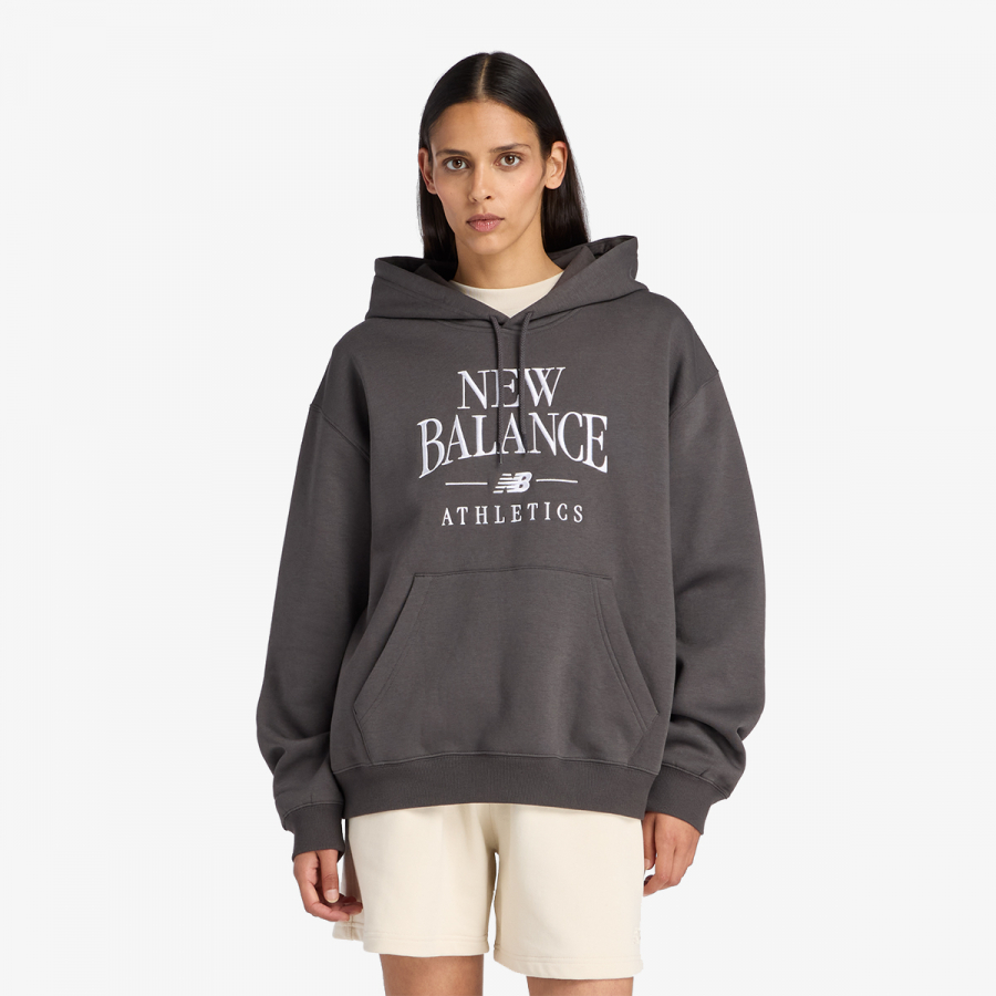 New Balance Dukserica LINEAR HERITAGE FLEECE HOODIE 